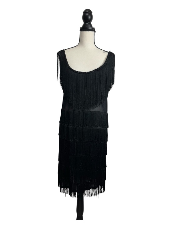 Dresses & Skirts - Black Fringe Sheath Dress - Women's Flapper Costume Dress XL